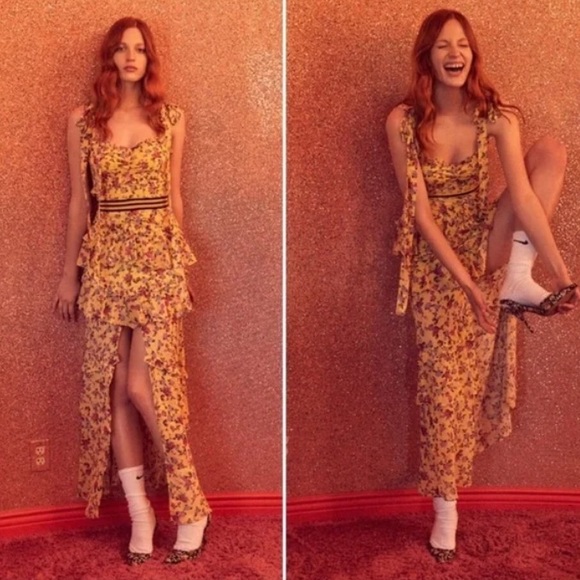 Maison Silk Floral Maxi Dress by For Love and Lemons - Picture 8 of 16
